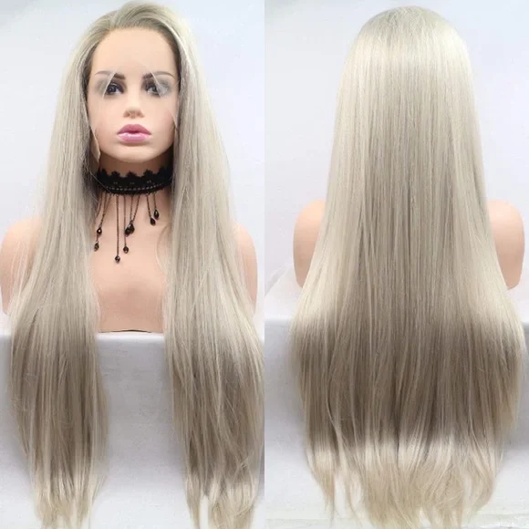 - HP 4/9 🎉 💫22” BLONDE OMBRÉSTRAIGHT LACE FRONT WIG *NEW*